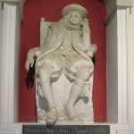 Memorial to Francis Bacon at his burial place, St Michael's church in St Albans, U.K.